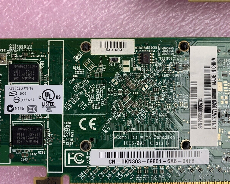 LOT of 3 Dell ATI Radeon 102-A771 Dell JJ461