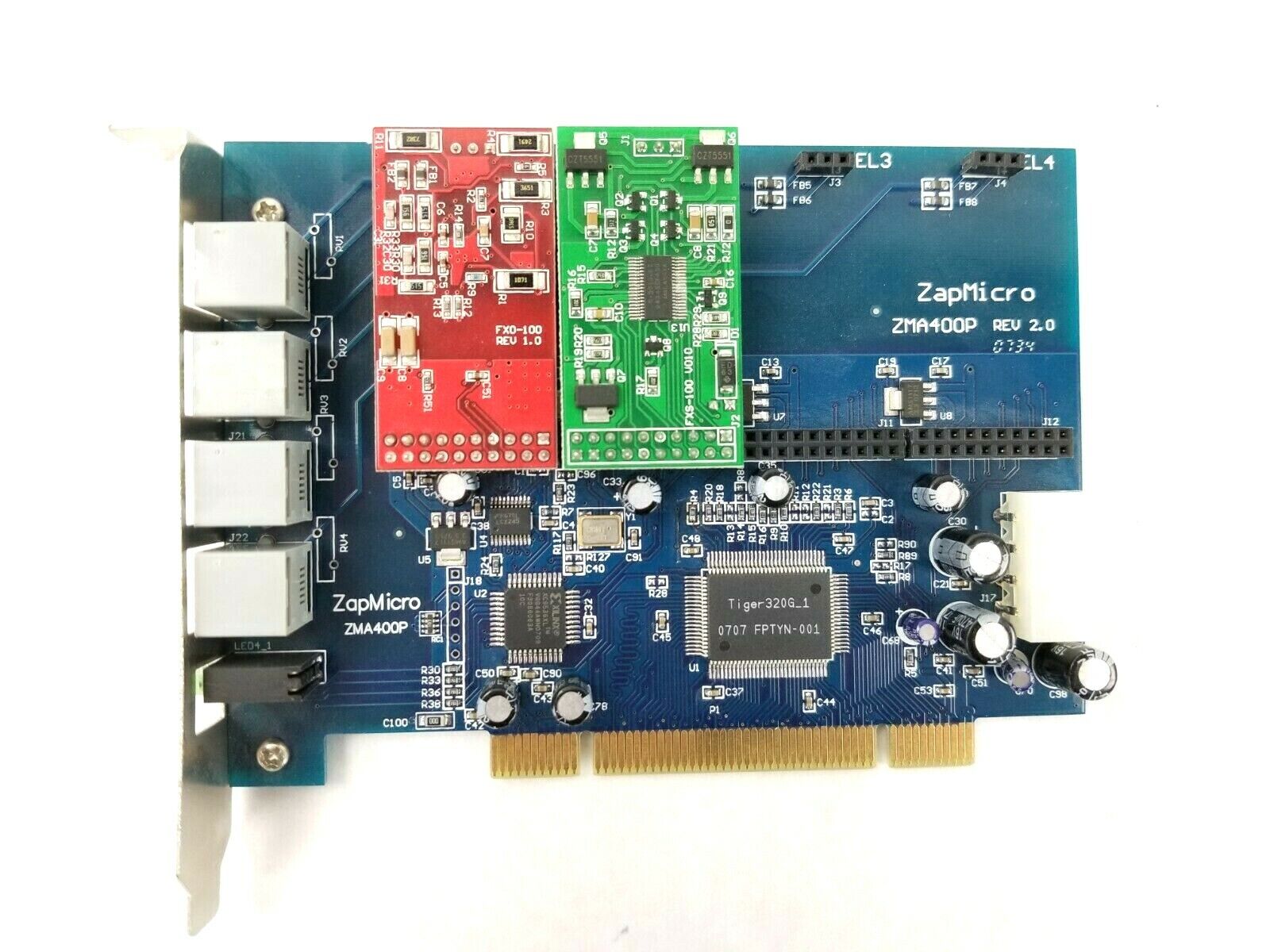 ZapMicro ZMA400 REV 2.0 with FXD-100 and FSX-100V010