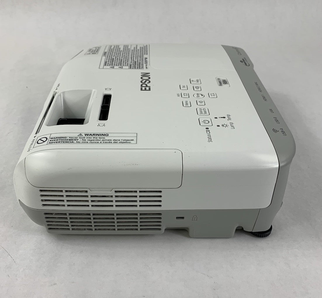 Epson PowerLite 98H H687A LCD Lamp Projector 3399 Lamp Hours - No Remote2