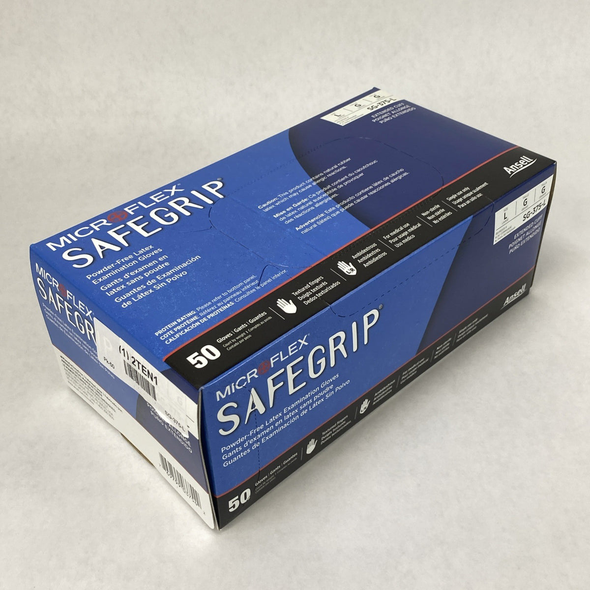 Ansell Microflex SG-375-L Exam Gloves Size L Blue - 500 Count5