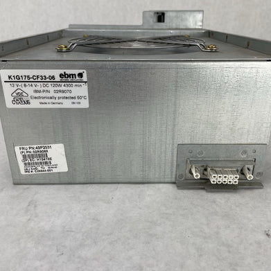 EBM K1G175-CF33-11 26K9690 Cooling fan Blower 120W 12VDC 4300Rpm 26K9688 Unteste