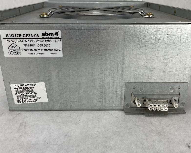 EBM K1G175-CF33-11 26K9690 Cooling fan Blower 120W 12VDC 4300Rpm 26K9688 Unteste