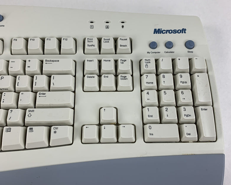 Microsoft Internet Keyboard X05-52211 Ps/2 Vintage Wired w/ Box and Manuals