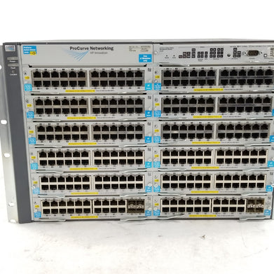 HP ProCurve Switch 5412zI J8698A Switch Chassis With 10x J8702A 2x J8705A