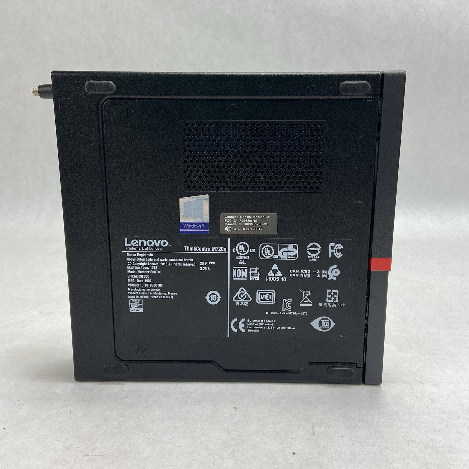 Lenovo ThinkCentre M720Q Micro Intel Core i5-8500T 2.1GHz 8GB RAM No HDDOSAC3