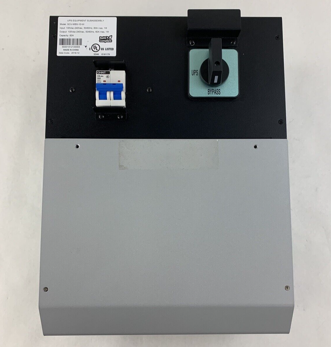 Stack SCV-MBS-10-W Wall Mountable Maintenance Bypass W/ CHNT D63