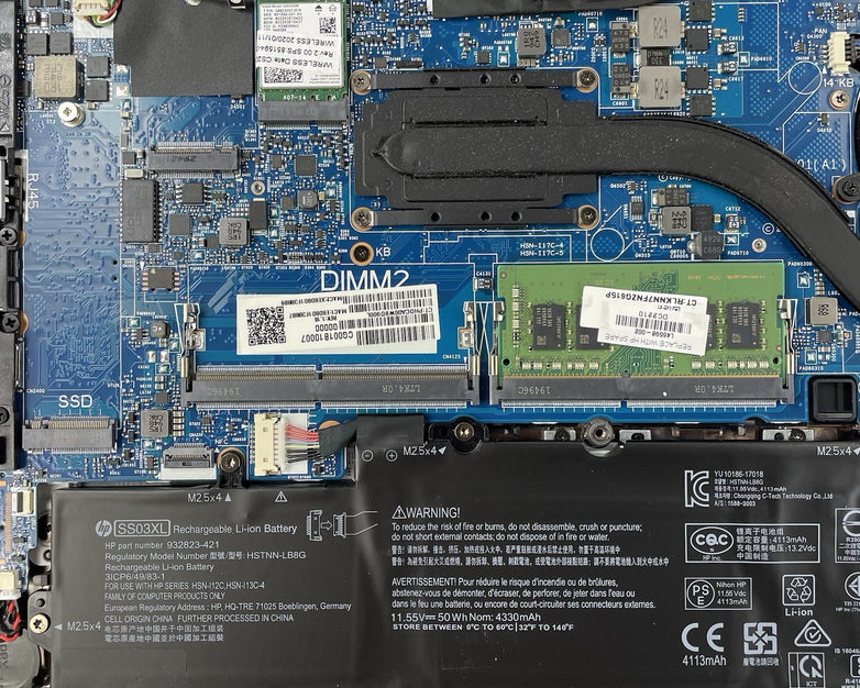 HP mt44 14" Ryzen 3 Pro 2300U 2.00 GHz 8 GB RAM No SSD/OS/AC
