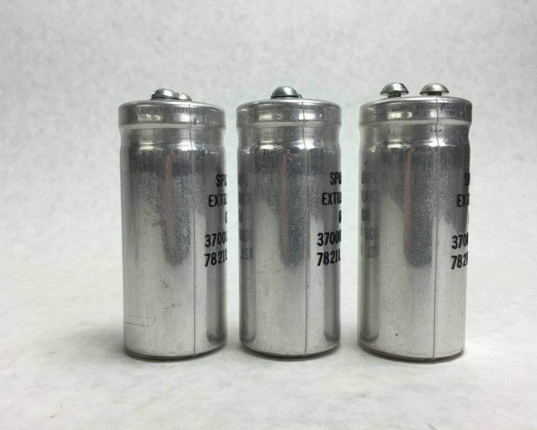 NOS  Sprague Extralytic Capacitor 302D 3700UF 40VDC  Lot of 3