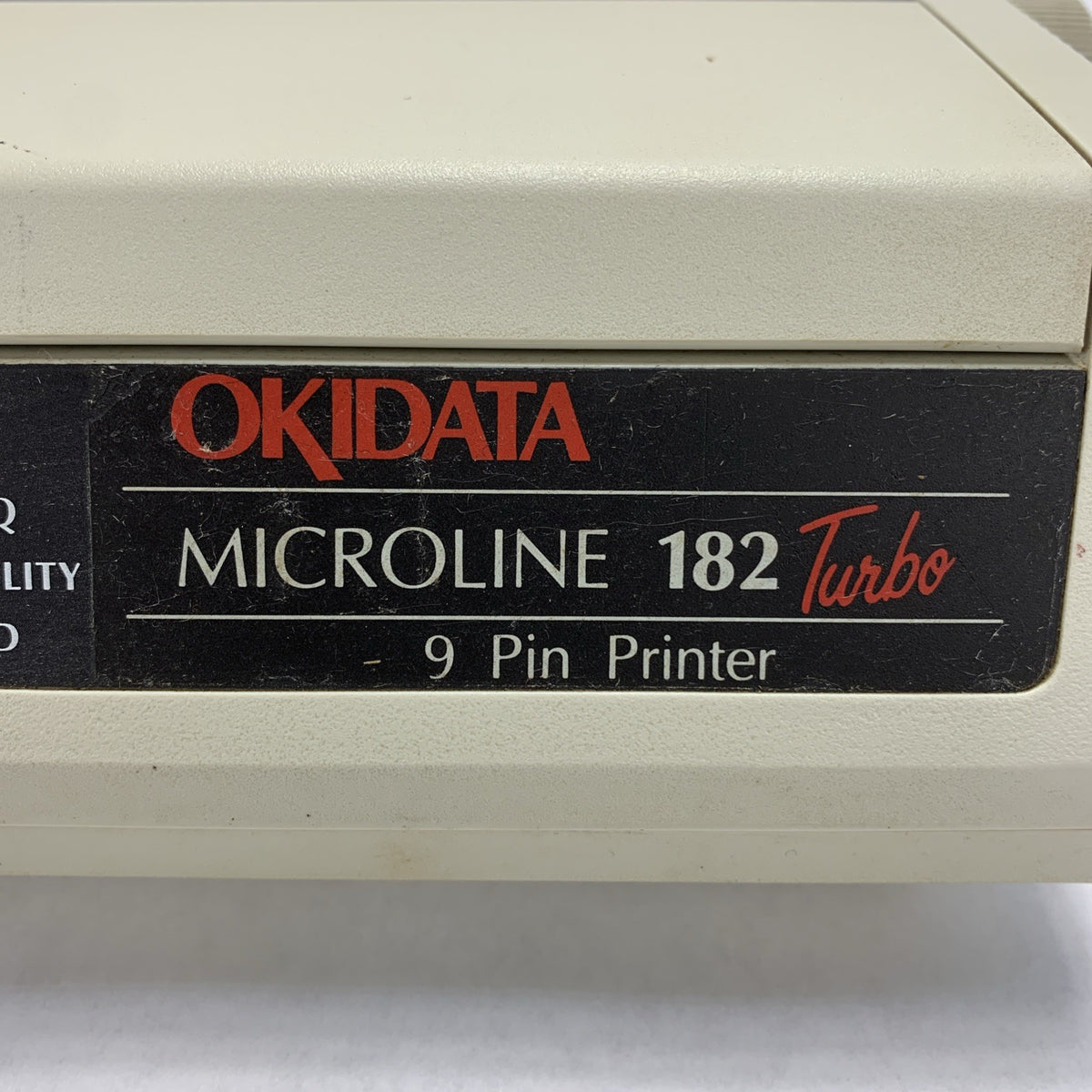 Okidata Microline 182 Turbo 9-Pin Dot Matrix Printer GE5250U - No Ribbon No Cord2