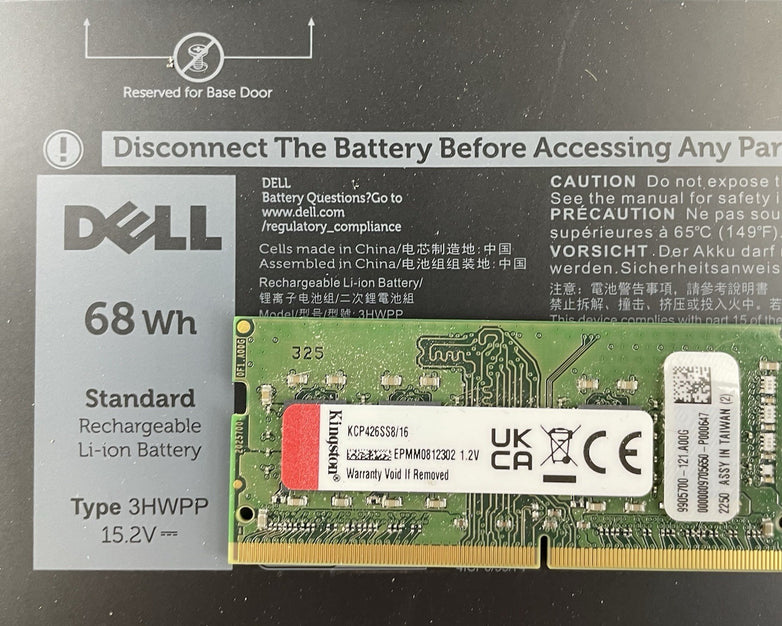 Dell Precision 3551 15.6" i5-10400H 2.60 GHz 16 GB RAM No SSD/OS/AC