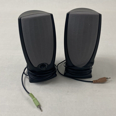 Altec Lansing Desktop Speakers Grey Tested No Power Cord