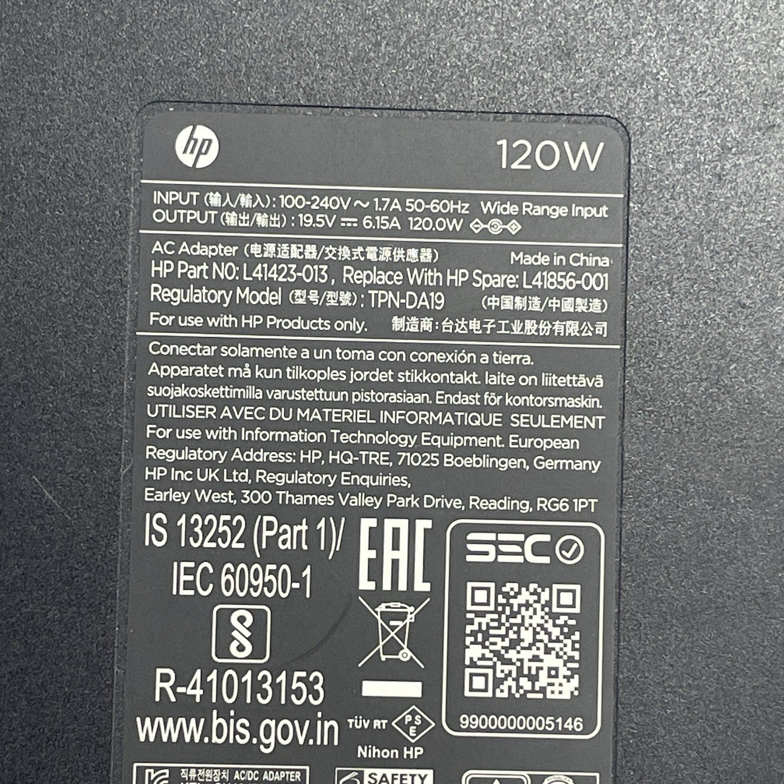 OEM HP 120w AC Power Adapter TPN-DA19 Lot of 95