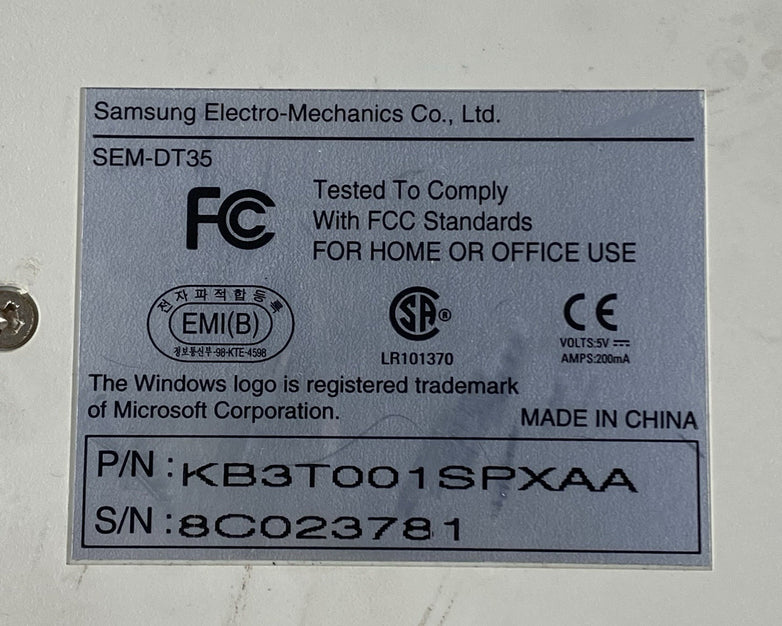 Samsung SEM-DT35 Keyboard Tested