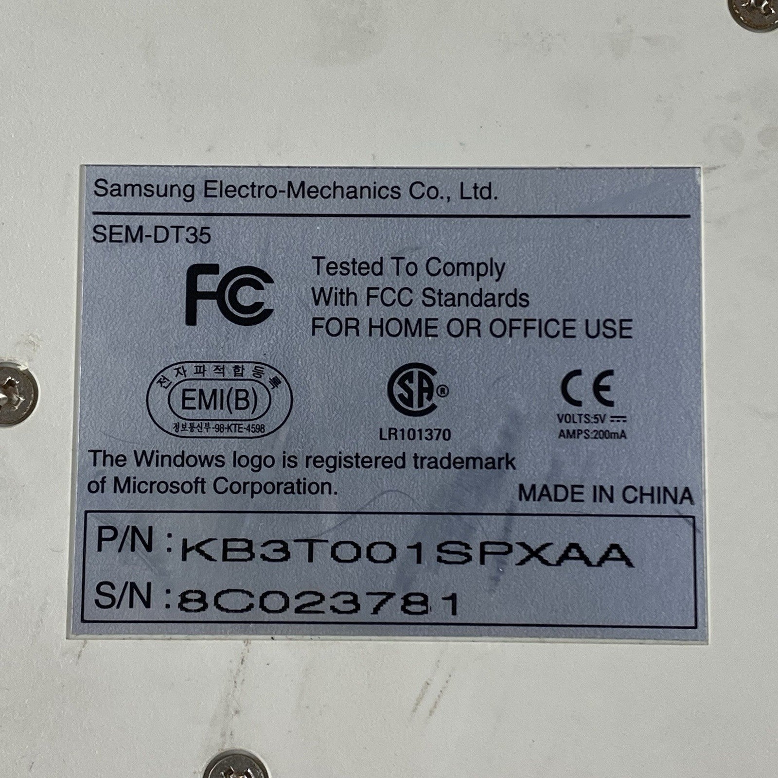 Samsung SEM-DT35 Keyboard Tested11