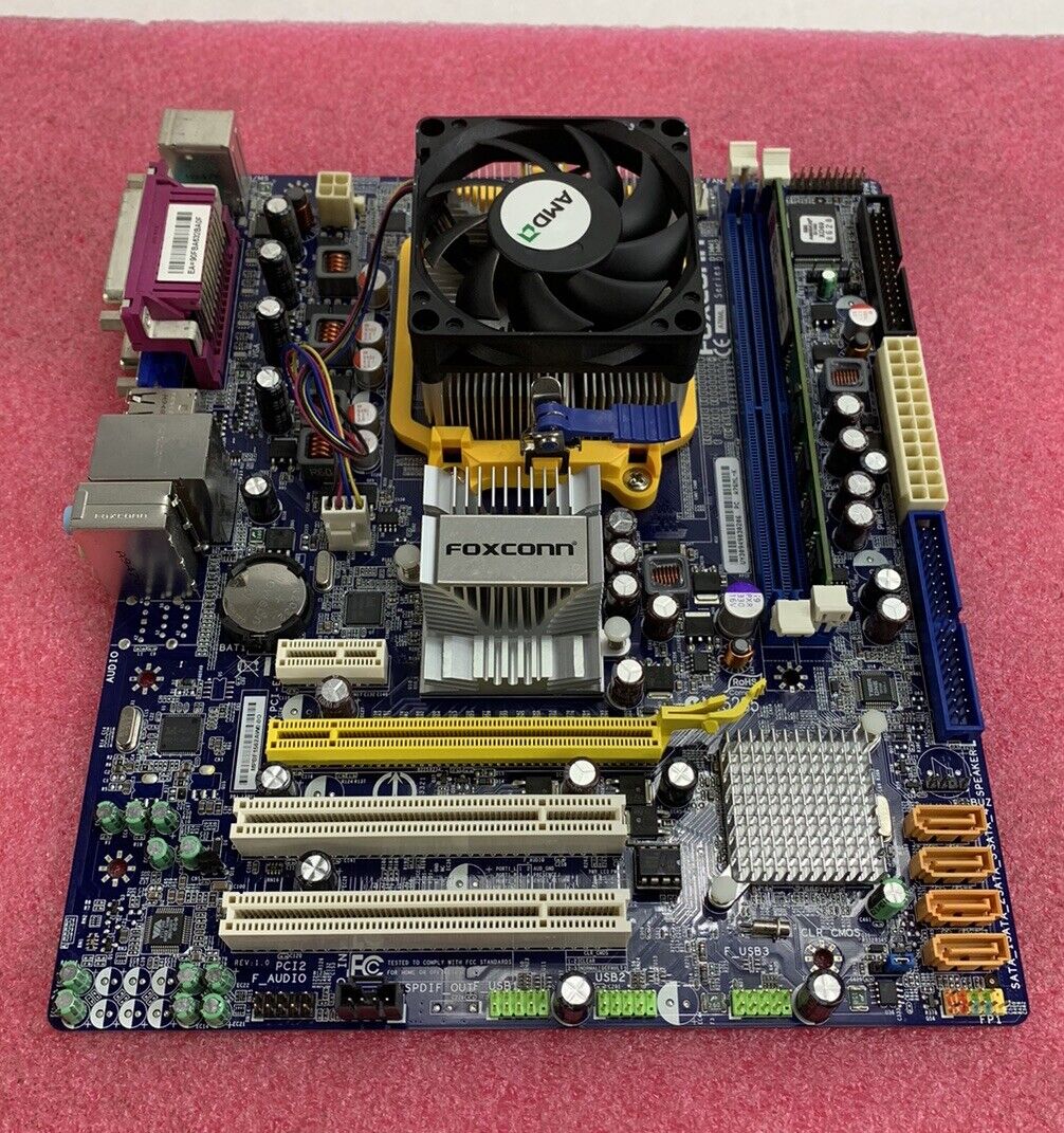 Foxconn A76ML Motherboard AMD Athlon II x2 245 2.9GHz 2GB RAM w/Shield