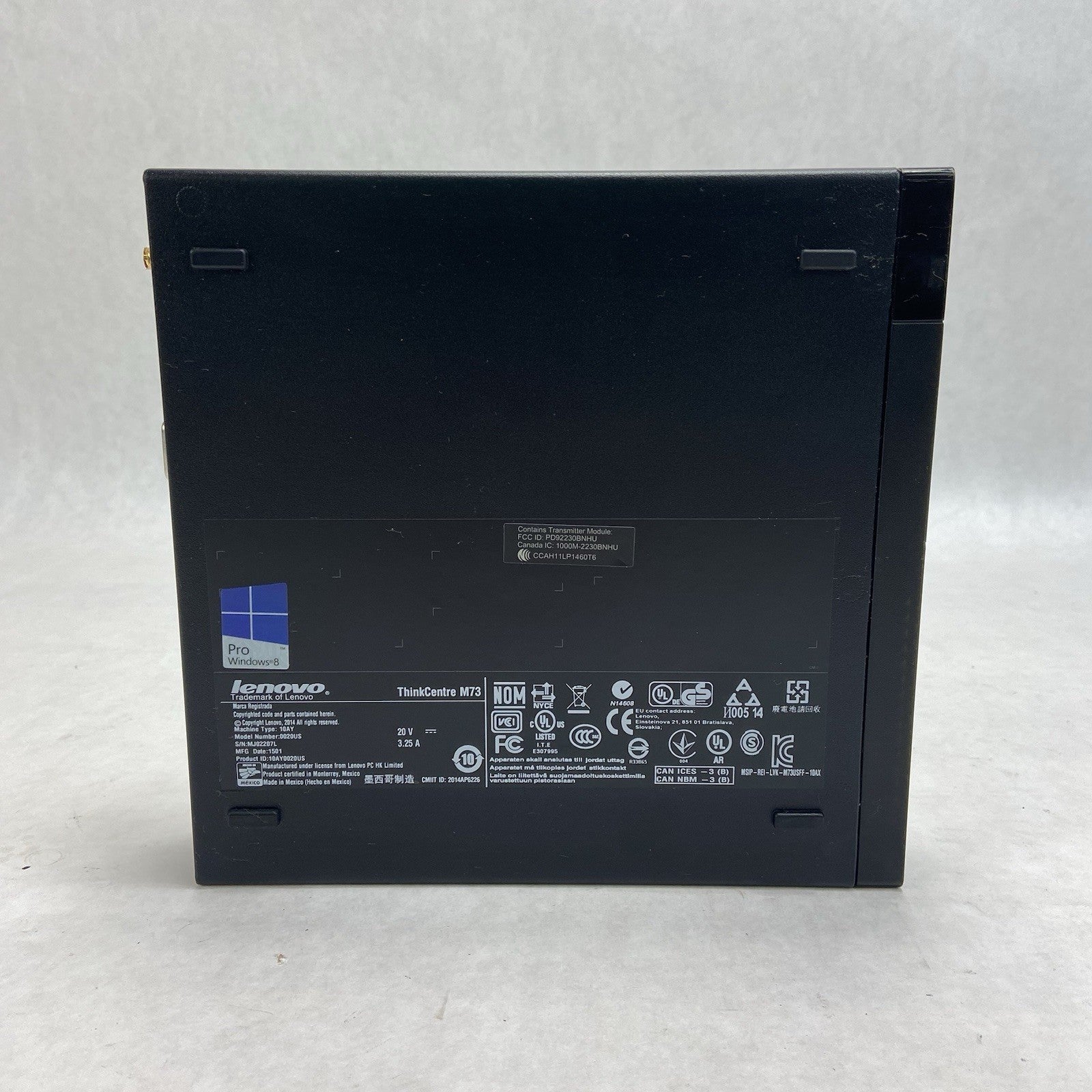 Lenovo Thinkcentre M73 Micro Intel Core i5-4570T 2.9GHz 8GB RAM No HDDOSAC3
