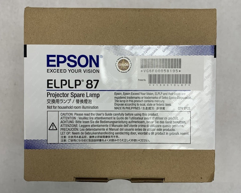 Epson ELPLP 87 OEM Projector Spare Lamp - New Sealed