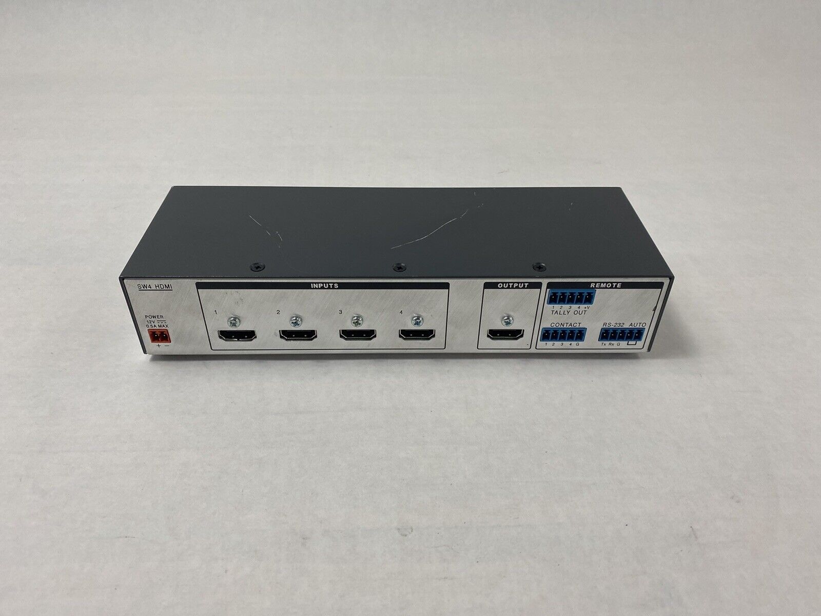 Extron SW4 HDMI Switcher 33-2418-01 Rev A Power Tested No AC Adapter