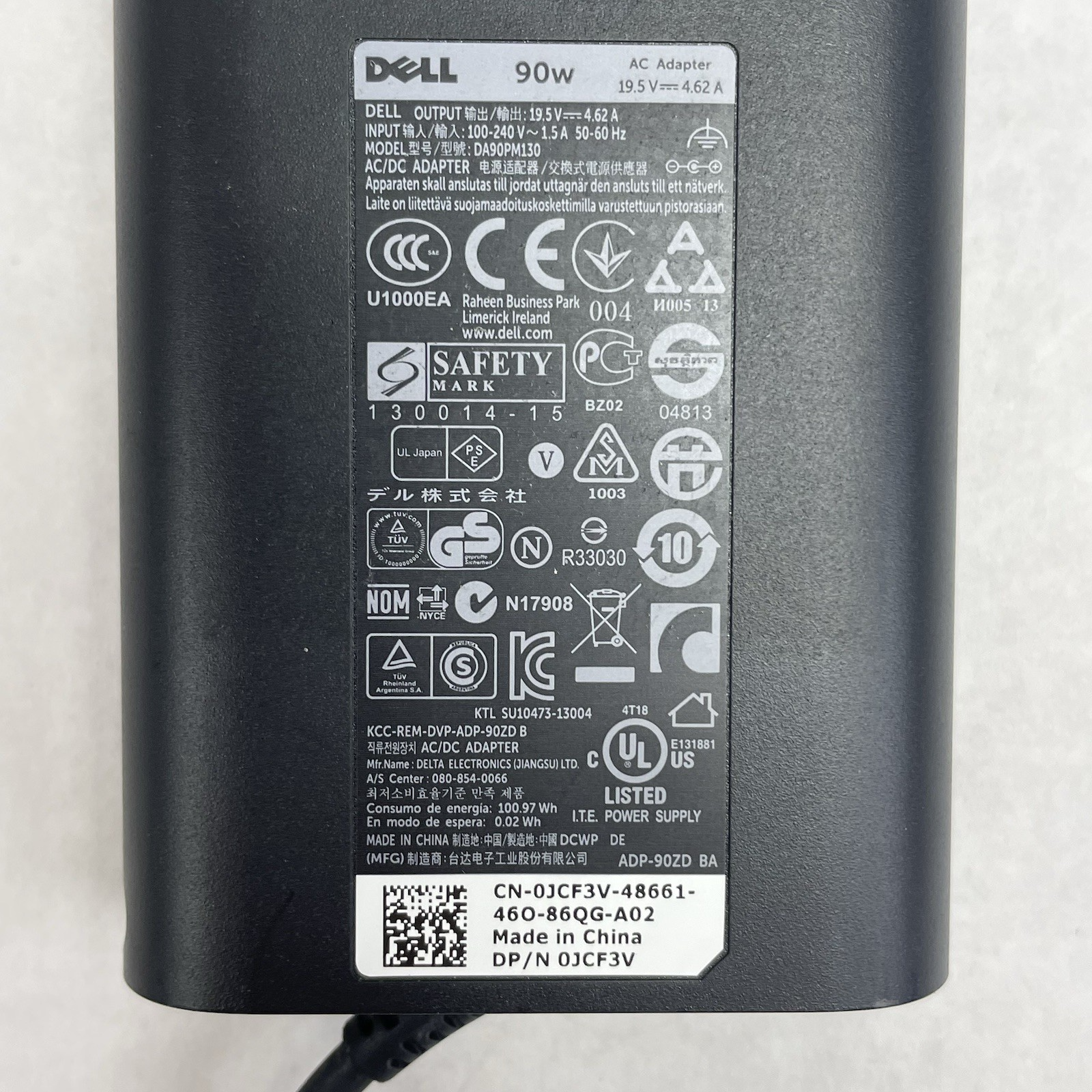 DELL DA90PM130  Slim 90W AC Adapter Lot of 10