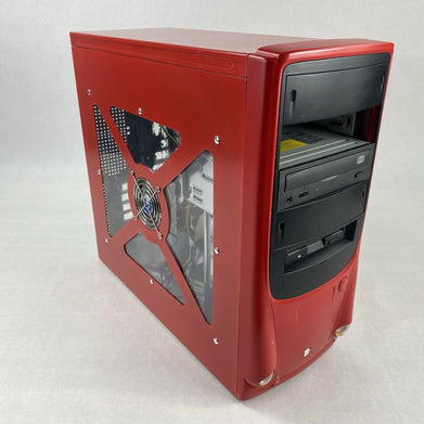 Unbranded Mid ATX Red Computer Case with 380W Power Supply