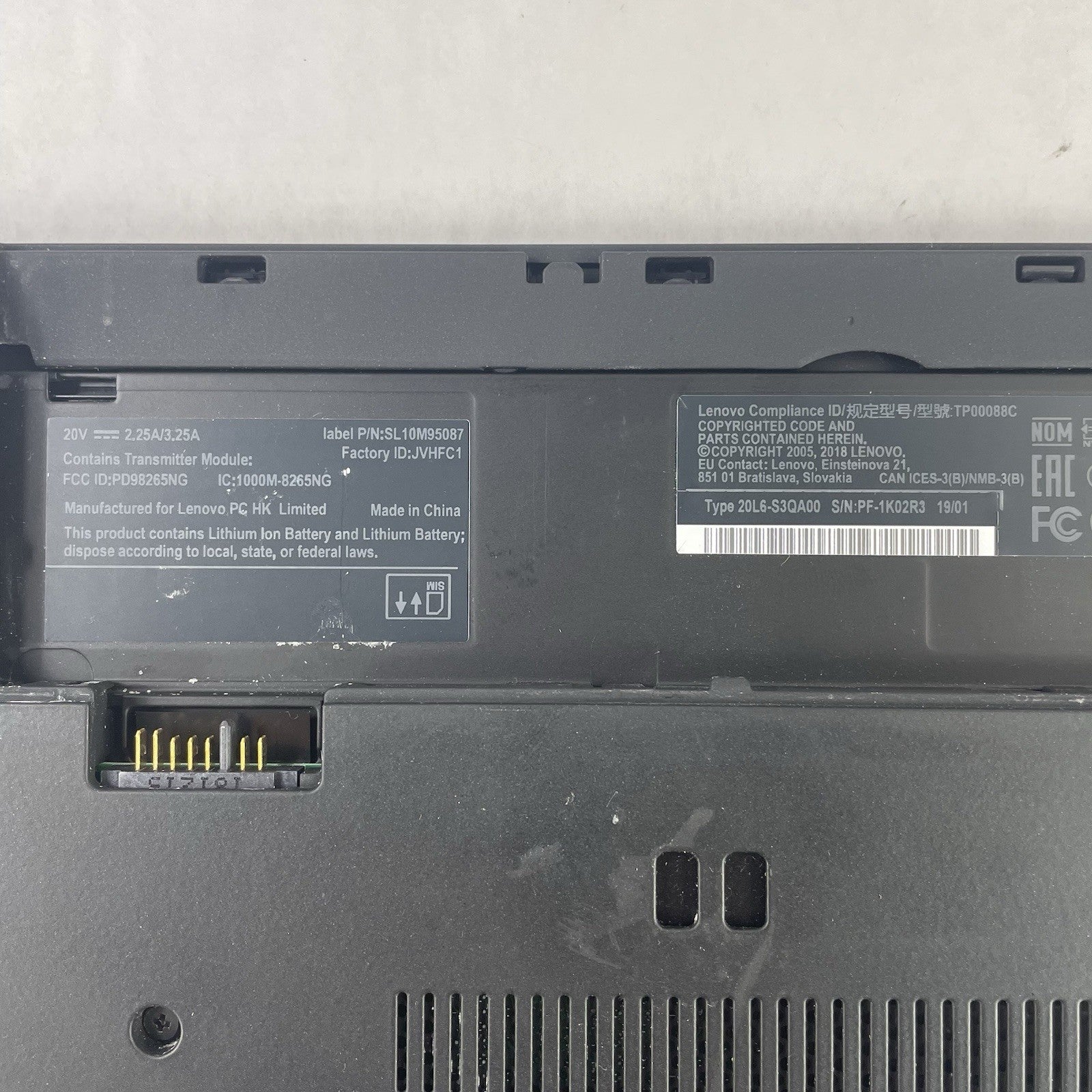 Lenovo ThinkPad T480 14" i5-8350U 1.70 GHz 8 GB RAM No SSD No OS - READ18