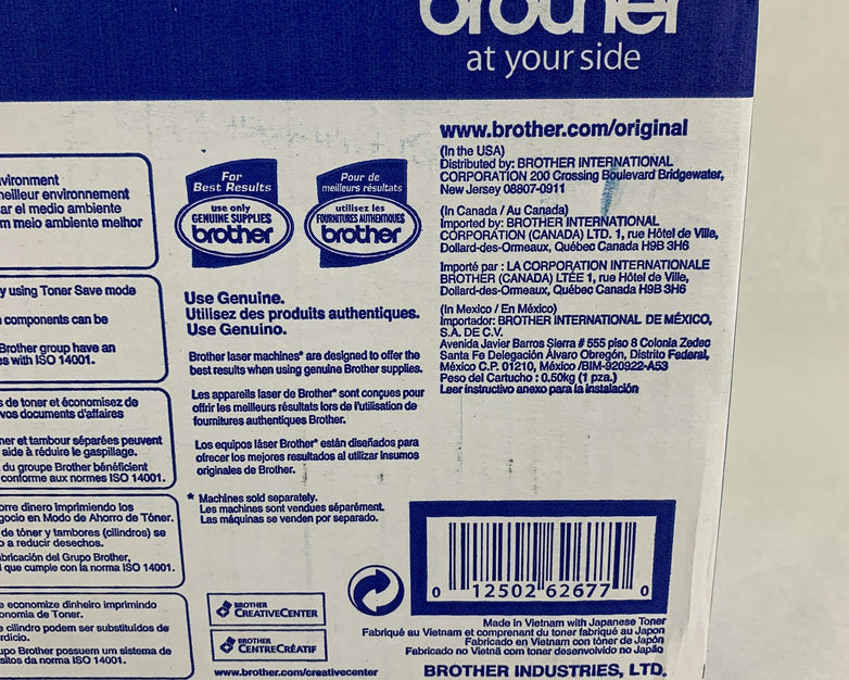 Brother TN-450 High Yield Black Toner Cartridge OEM New Sealed Box