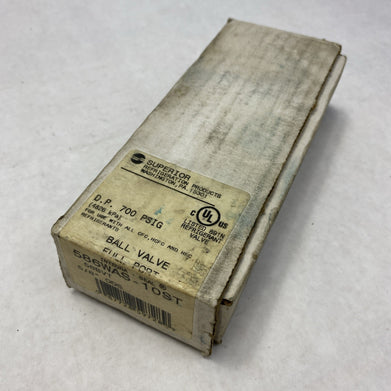 Superior Refridgeration 586WAS-10ST Ball Valve Full Port With Access Fitting