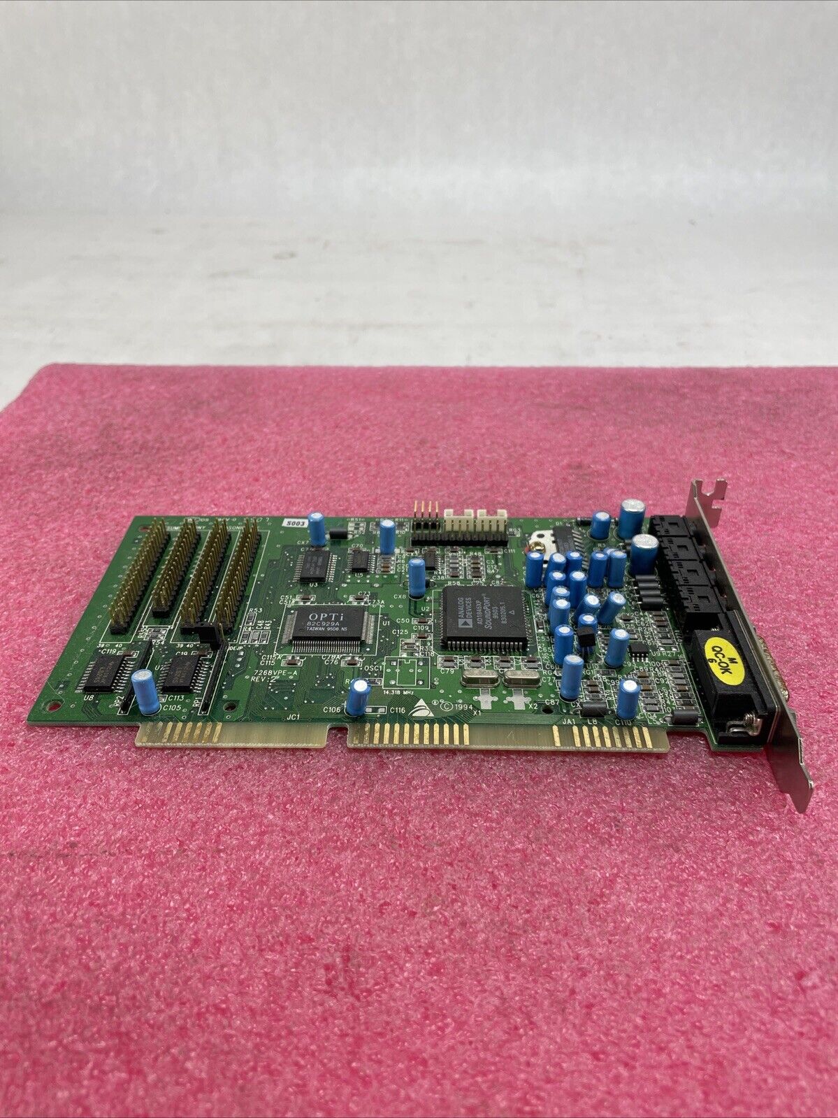 Analog Devices AD1845XP OPTI 7268VPE-A 929-0128 ISA Audio Card