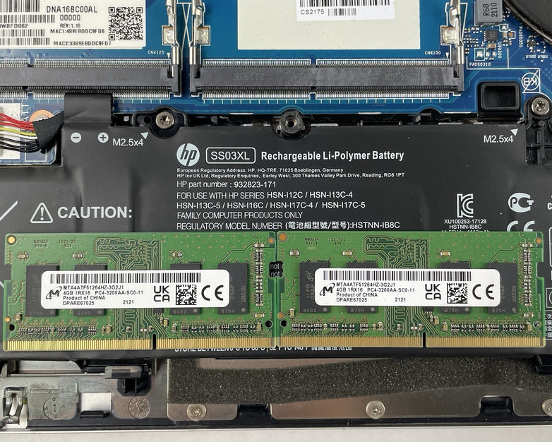 HP mt45 14" Ryzen 3 Pro 3300U 2.10 GHz 8 GB RAM No SSD/OS/AC - Tilted Key