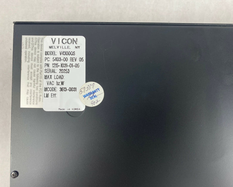 Vicon Model V4300QS Digital Color Quad Splitter