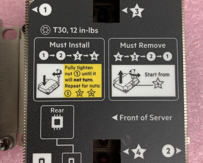 HP Heatsinks Synergy Gen10 868346-001 868345-001 871313-001 874087-001 Pair of 2