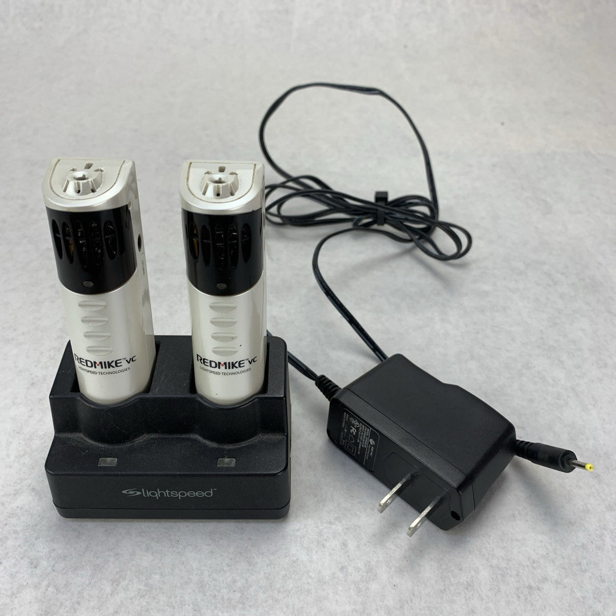 Lightspeed RedMike VC Infrared Microphone Set Charging Base and AC Adapter White1
