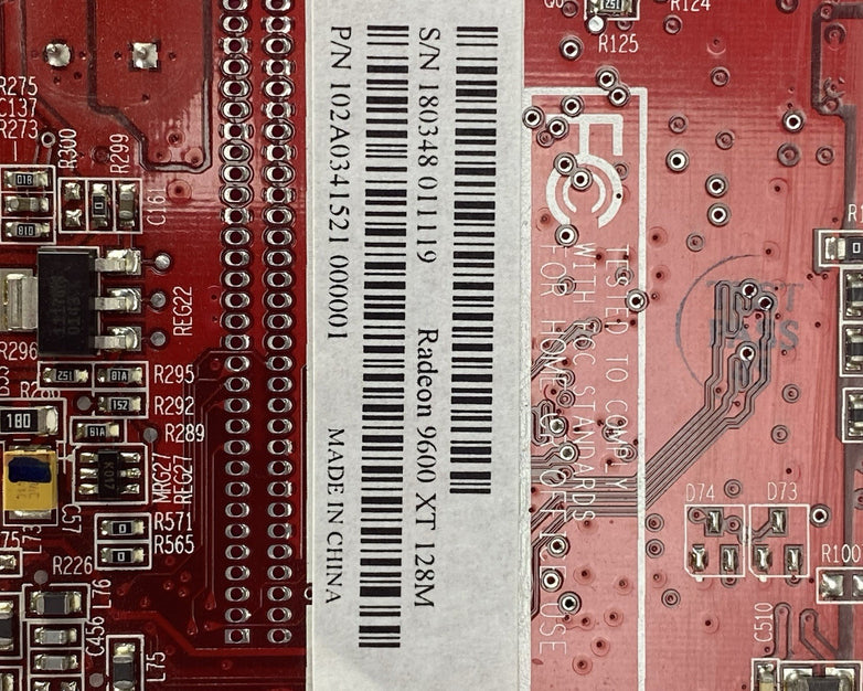 ATI RADEON 9600 XT 128M 102A0341521 Tested
