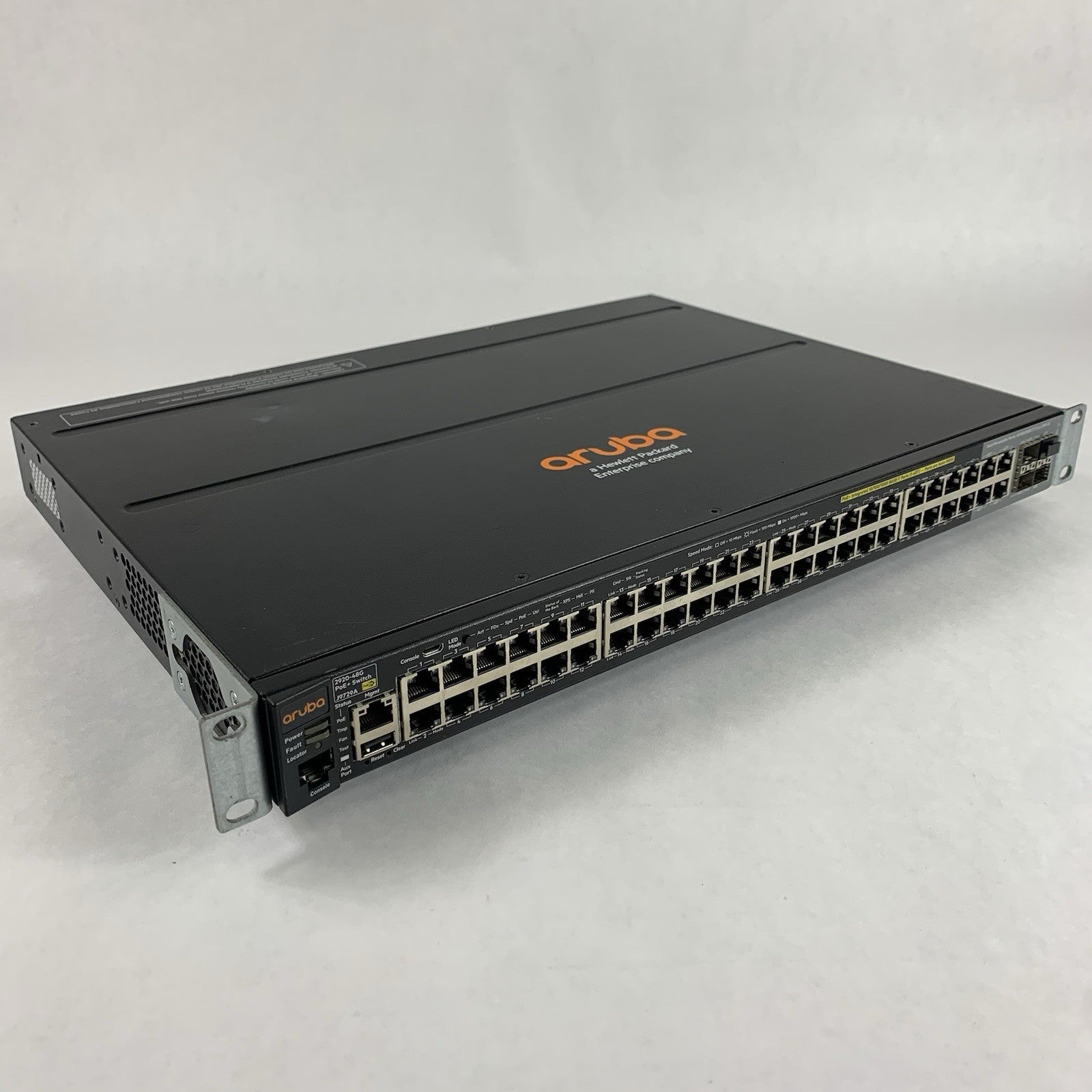 ARUBA J9729A 2920-48G 48 Port Switch W/Rack Ears Tested0