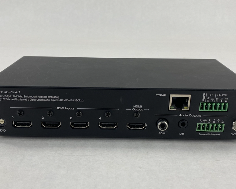 Key Digital KD-Pro4x1 HDMI Video Switcher No AC Adapter Power Tested
