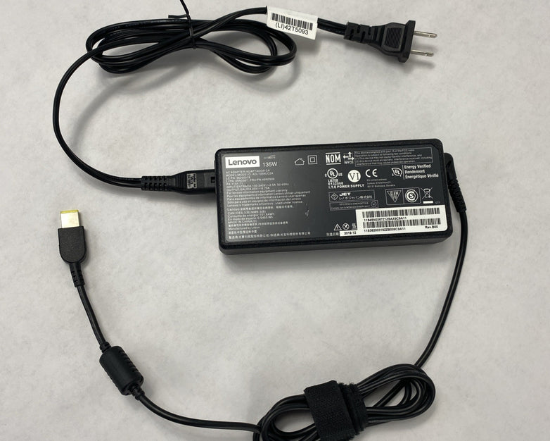 Lenovo ADL135NLC2A 135W 20V 6.75A Yellow Square Tip AC Adapter (Lot of 10)