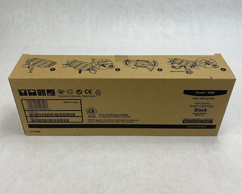 Xerox Phaser 6360 High-Capacity Black Toner Cartridge (Lot of 3)