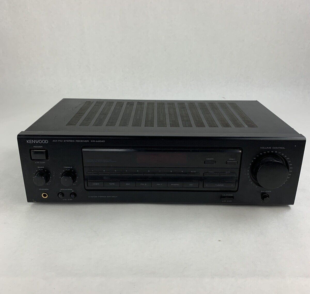 Kenwood KR-A4040 2 Channel Stereo Receiver No Remote No Power For Parts