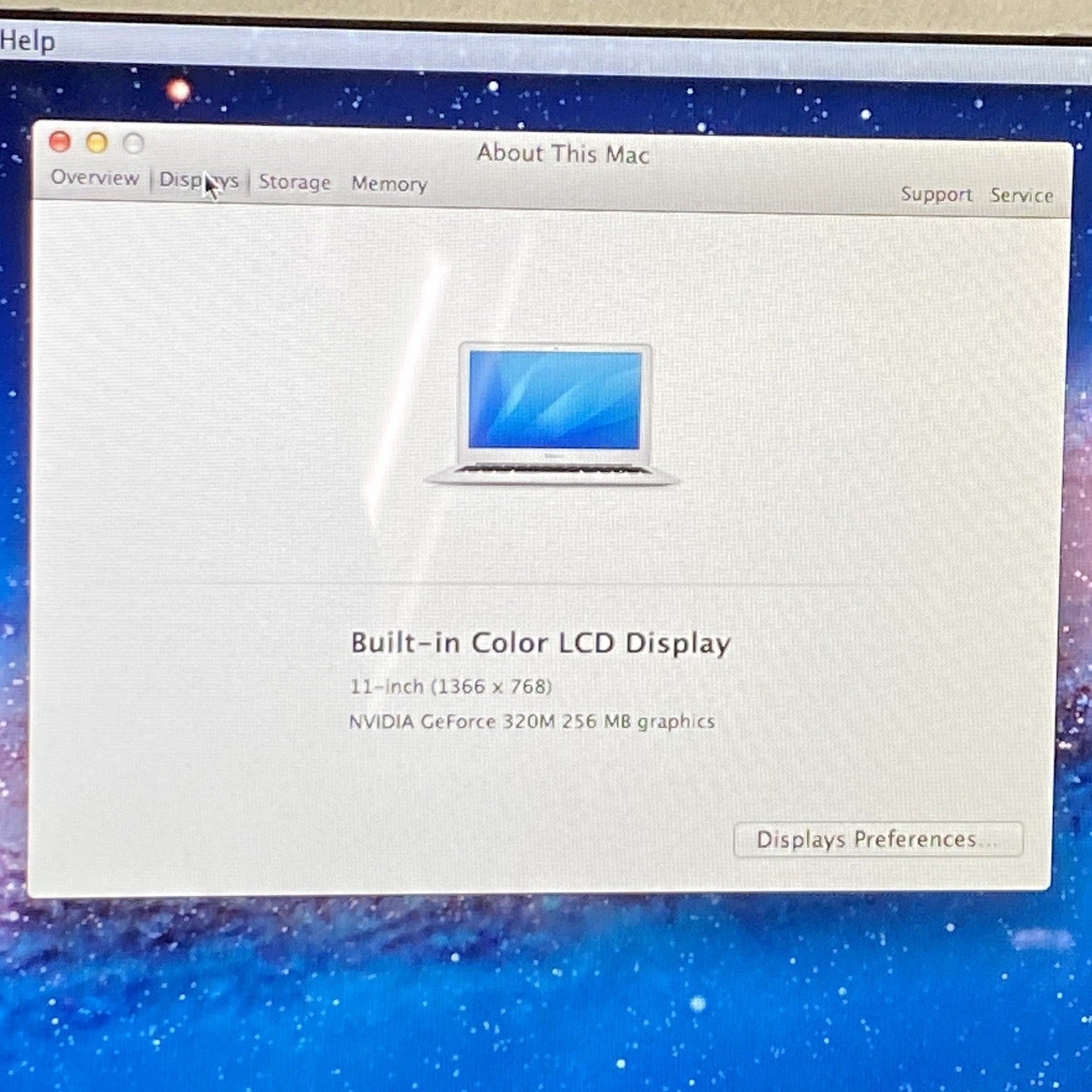 Apple MacBook Air A1370 2010 11" 1.4GHz Core 2 Duo 4GB RAM 60GB SSD os10.7.5