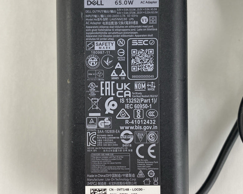 Dell LA65NM190 65W USB-C AC Adapter Lot of 3