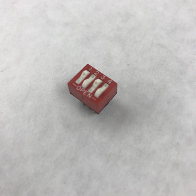 Lot of 22 Grayhill 76SB04S Switch DIP ON OFF SPST 4 Raised Rocker 8-Pin