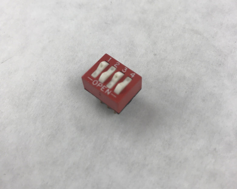 Lot of 22 Grayhill 76SB04S Switch DIP ON OFF SPST 4 Raised Rocker 8-Pin