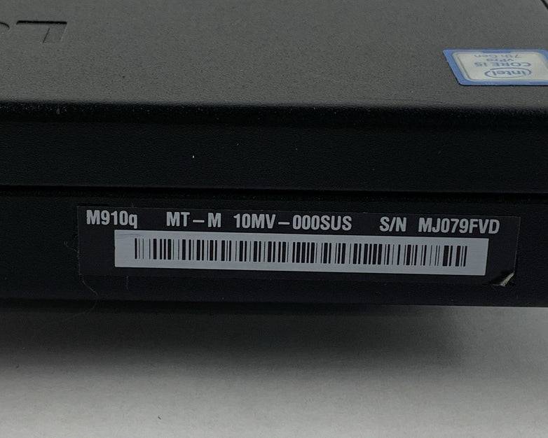 Lenovo M910q i5-7500T 2.7 GHz 8 GB RAM No SSD/HDD No OS No AC Adapter No Ant