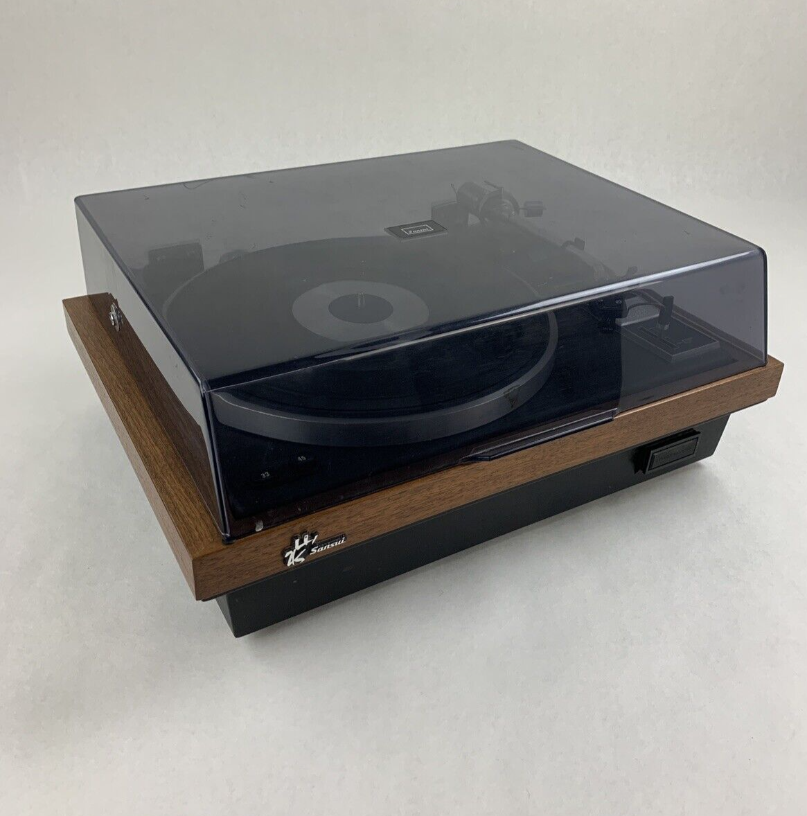 Sansui FR-3060 Automatic Turntable Tested Tone Lift Sticks Parts and Repair