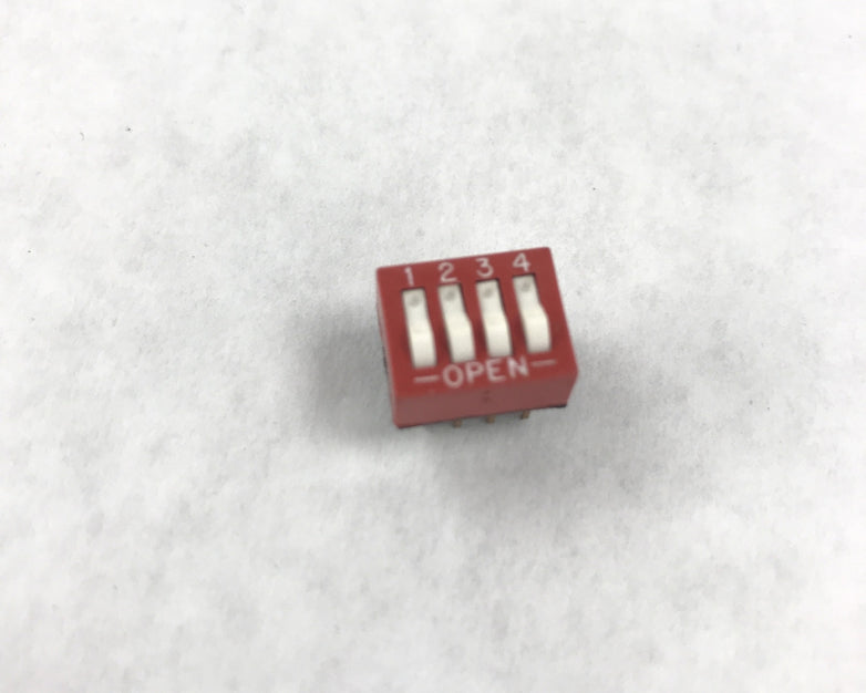 Lot of 22 Grayhill 76SB04S Switch DIP ON OFF SPST 4 Raised Rocker 8-Pin