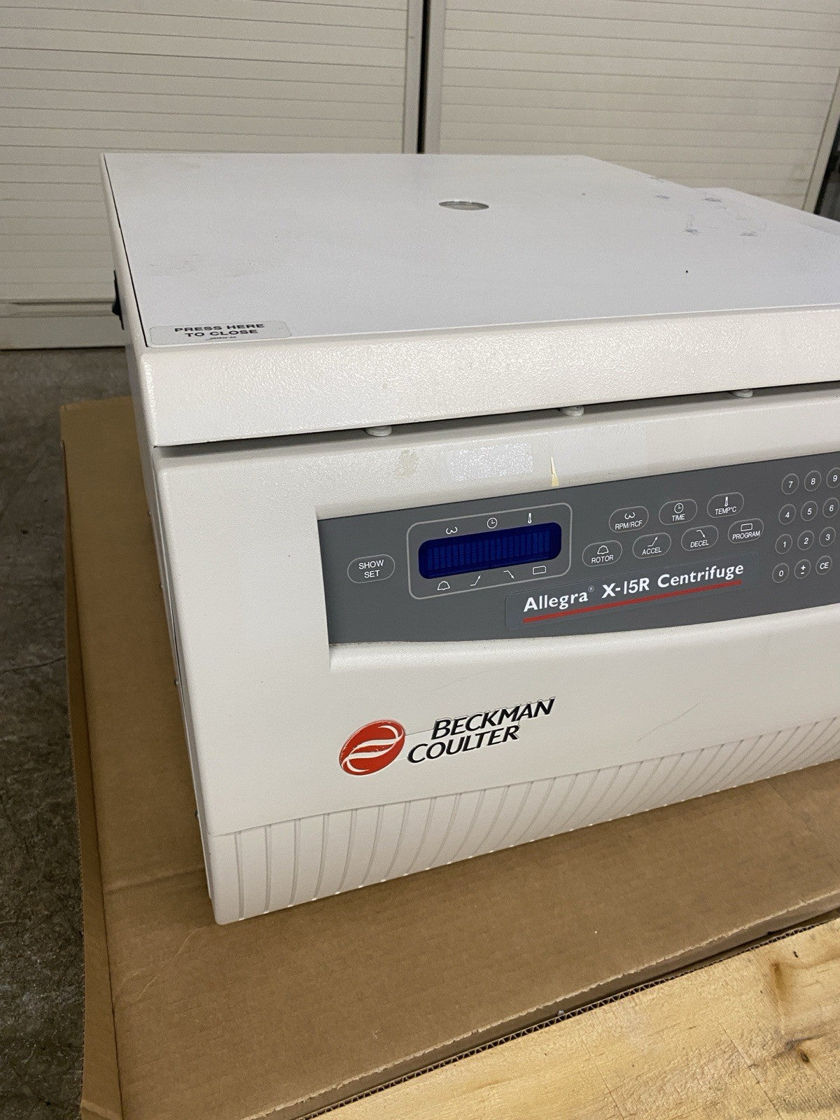 Beckman Coulter Allegra X-15R Refrigerated Centrifuge - S7 Sytem Error