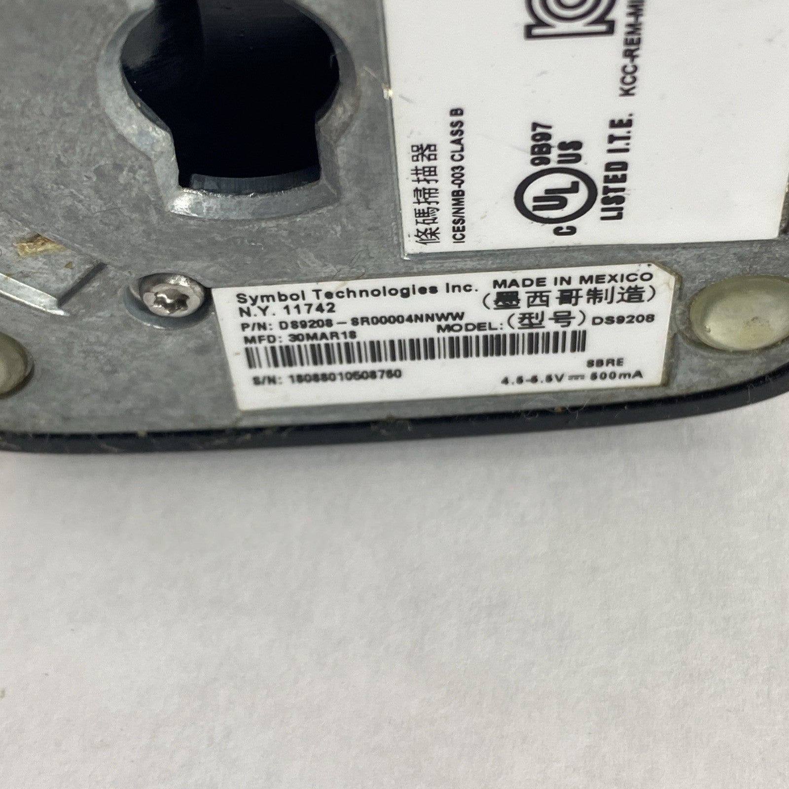 Symbol DS9208 Barcode Scanner Untested8