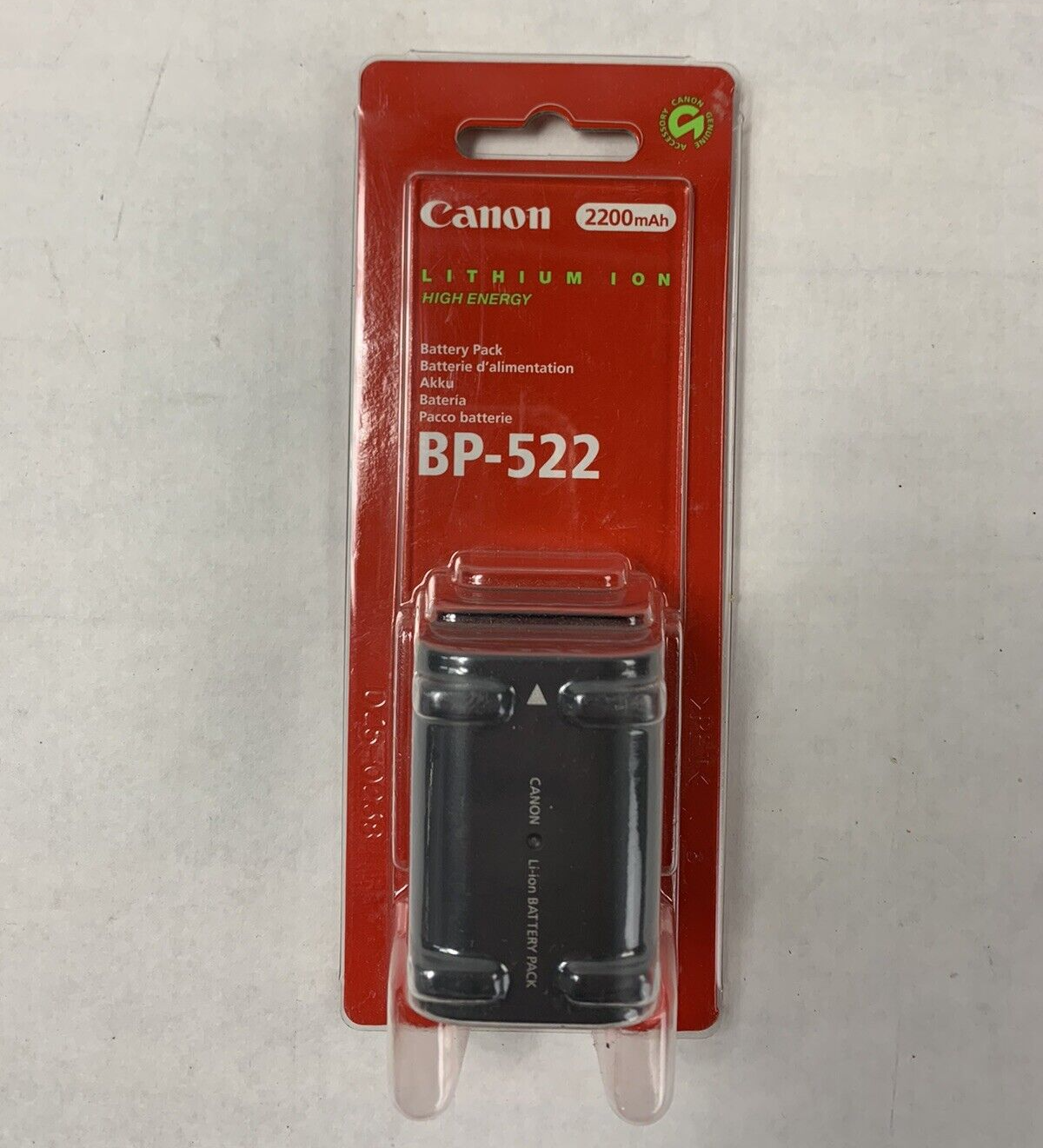 Canon BP-522 Lithium Ion Battery Pack