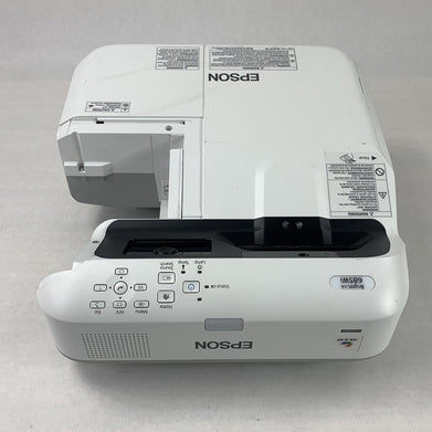 Epson H741A BrightLink 685Wi LCD Projector 2428 Lamp Hours - Missing Port Cover