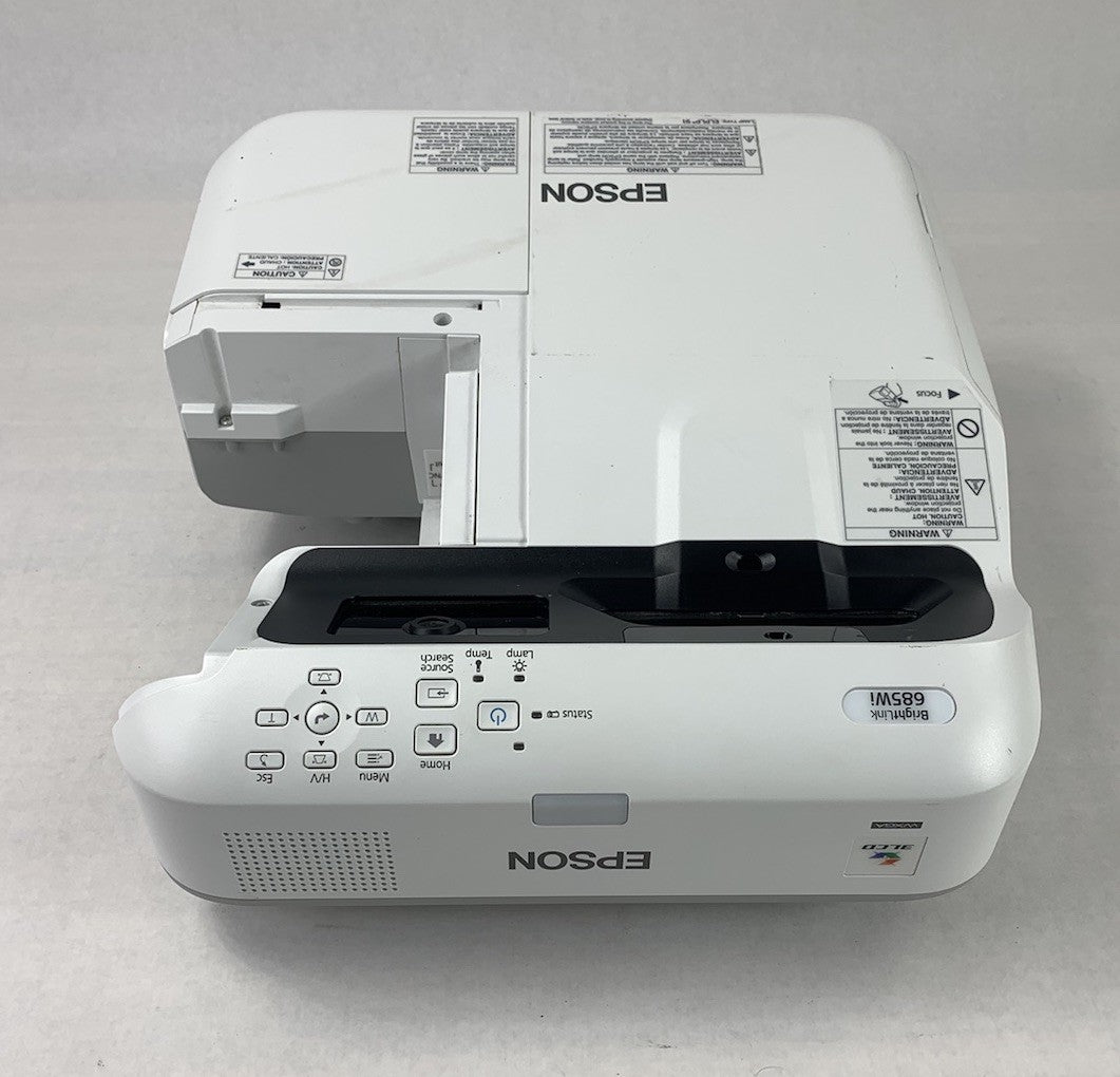 Epson H741A BrightLink 685Wi LCD Projector 2428 Lamp Hours - Missing Port Cover